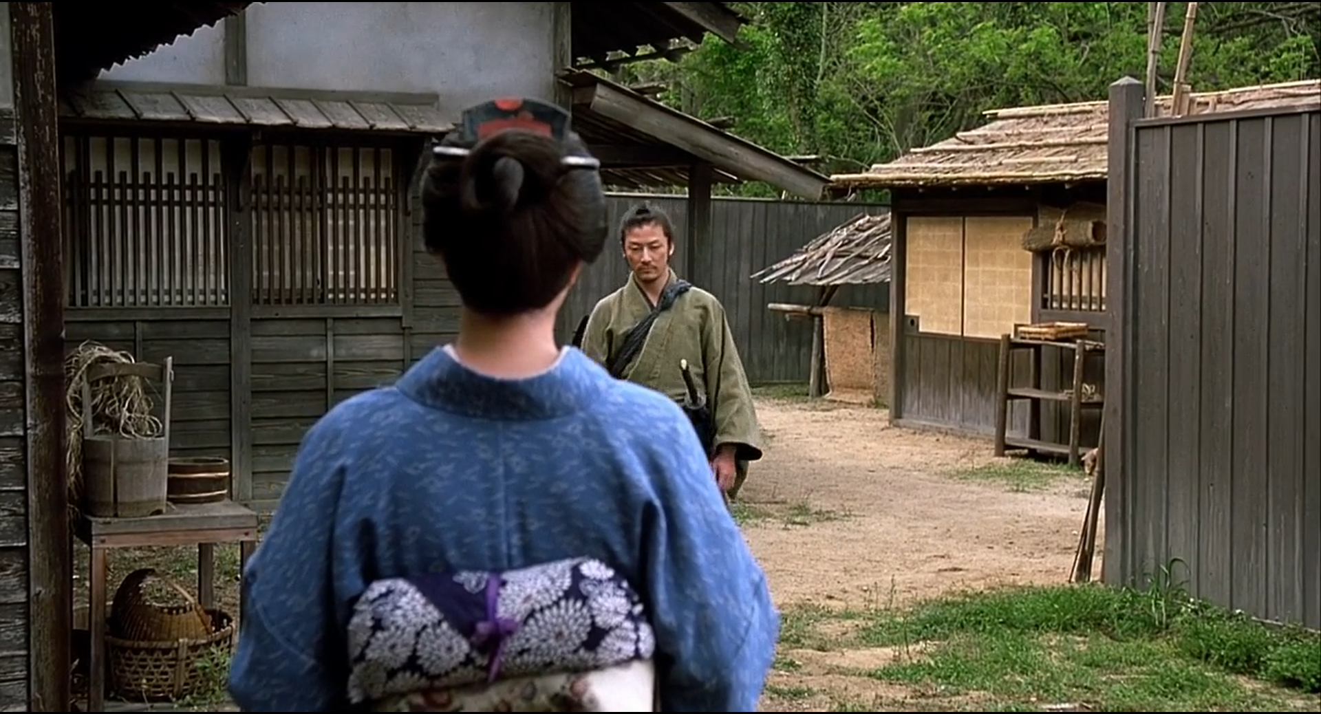 Zatoichi shot 0254 at 01:35:03:08: the frame whose measured hue distribution best fits a split-complementary template.
